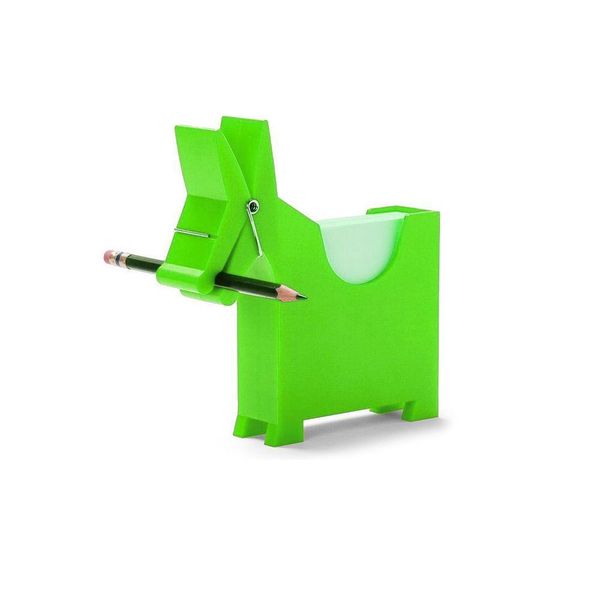 Suporte Para Blocos De Papel Post It Com Prendedor Cavalo Verde