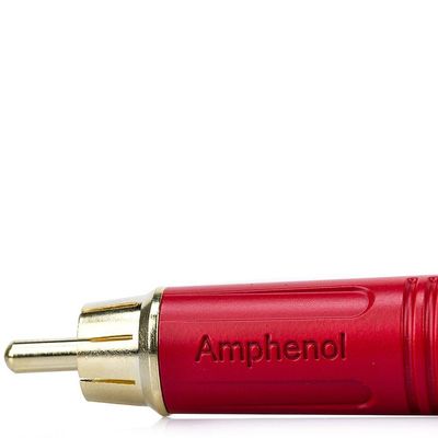 Plug Rca Macho Acpr-red, Amphenol - Vermelho