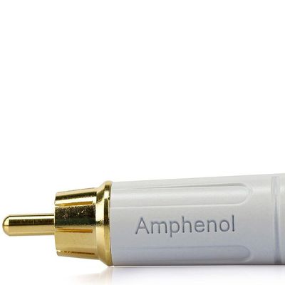Plug Rca Macho Acpr-wht, Amphenol - Branco