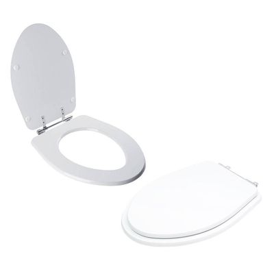 Assento Sanitário Tampa De Vaso Branco Resina Poliester Absolute Para Bacia Ideal Standard