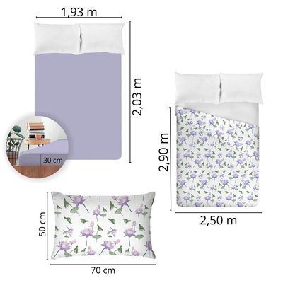 Jogo de Cama King Size 200 Fios Fiori - Emily (7699)
