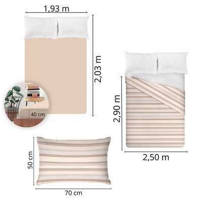 Jogo de Cama King Size 200 Fios Fiori - Bernardo (7311-1)