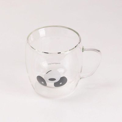 Caneca De Vidro Com Alca Panda