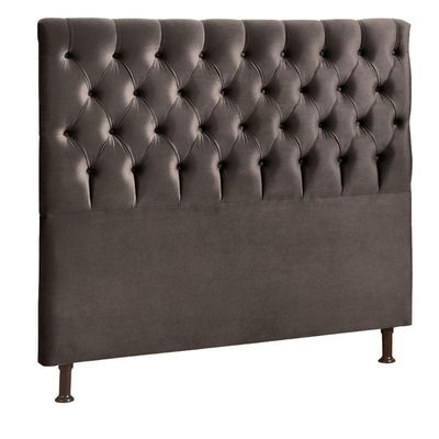 Cabeceira Cristal 195cm Para Cama Box Js Móveis Chocolate