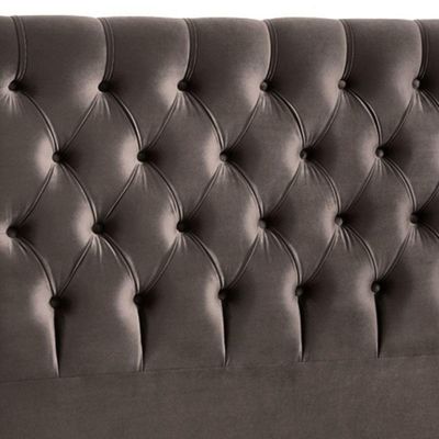 Cabeceira Cristal 195cm Para Cama Box Js Móveis Chocolate