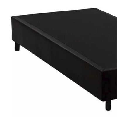 Base Box Solteiro Extremo Reforçado Sintético Homequeen Preto 40x88x188