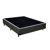 Base Box Casal Corino Extremo Reforçado Homequeen Cinza 40x138x188