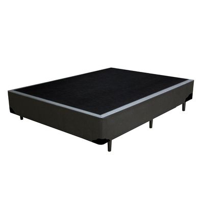Base Box Casal Corino Extremo Reforçado Homequeen Cinza 40x138x188