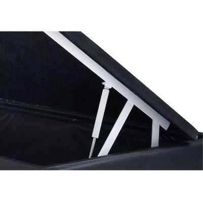 Cama Box Baú Solteirão Homequeen Corino Preto 41x96x203