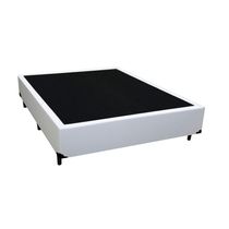 Base Box Casal Sintético Extremo Reforçado Homequeen Branco 40x138x188