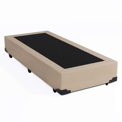 Base Box Solteirão Corino Homequeen Bege 40x96x203