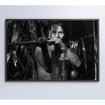 Quadro índio Caçando Na Amazônia Medidas 120x80 Cm Impressão Vidro Acrílico