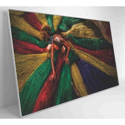 Quadro Artesão Secando Tapetes Tradicionais Medidas 60x40 Cm Impressão Adesivo Fotográfico