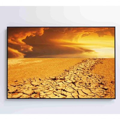 Quadro Por Do Sol No Deserto Medidas 90x60 Cm Impressão Adesivo Fotográfico