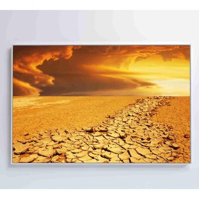 Quadro Por Do Sol No Deserto Medidas 90x60 Cm Impressão Adesivo Fotográfico