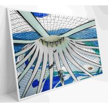 Quadro Catedral De Brasília Medidas 60x40 Cm Impressão Vidro Acrílico