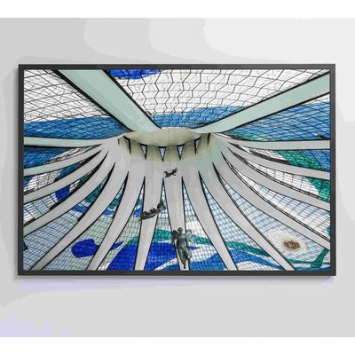 Quadro Catedral De Brasília Medidas 60x40 Cm Impressão Vidro Acrílico