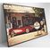 Quadro Carro Clássico Vermelho Medidas 60x40 Cm Impressão Adesivo Fotográfico