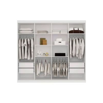 Guarda Roupa Casal 8 Portas e 4 Gavetas Master Vip 8.4 Atacama - Santos Andirá
