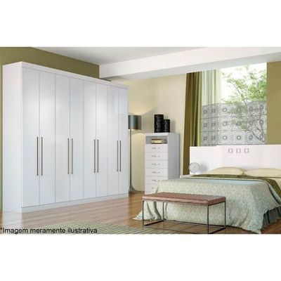 Guarda Roupa Casal 8 Portas e 4 Gavetas Master Vip 8.4 Atacama - Santos Andirá