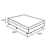 17484766856919 Cama Box Baú Blindado Casal Extremo Reforçado Homequeen Suede Cinza 41x138x188