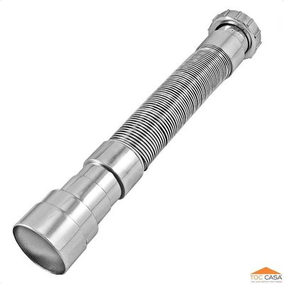Sifão Instala Fácil Pvc Corrugado - Cromado 1683