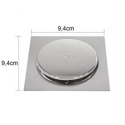 Ralo Cick Quadrado 10x10cm Inox - Brazhu