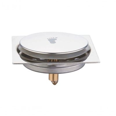 Ralo Cick Quadrado 10x10cm Inox - Brazhu