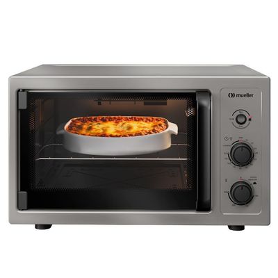 Forno Elétrico De Bancada Mueller 50L Com Grill MFB50B Titânio 110V