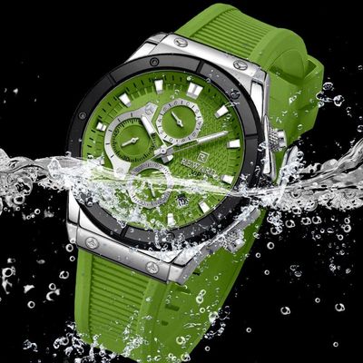 Relógio De Pulso Masculino Quartzo Verde