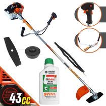 Roçadeira Profissional Vulcan 43cc 1,7hp 2t + óleo Stihl 2t
