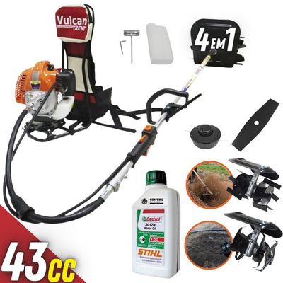 Roçadeira Multifunções Vrc430 Vulcan C- Enxadas + óleo Stihl