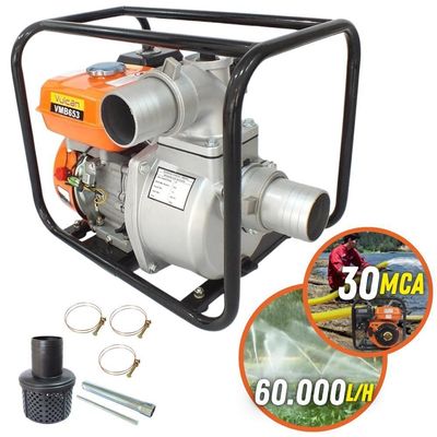Motobomba Vmb653 Vulcan á Gasolina 4 Tempos 196cc 6,5hp