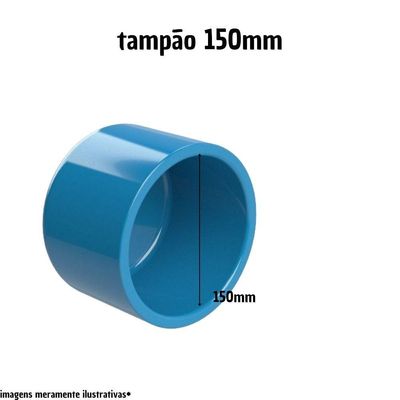 Cap 150mm Soldavel Tampao Final Femea Cano Pvc Duro