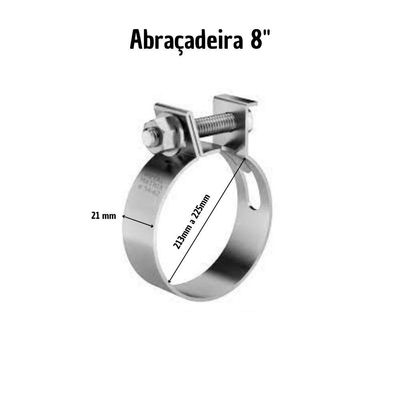 Abraçadeira Reforçada Para Mangote 8 213mm -225mm Arbyn