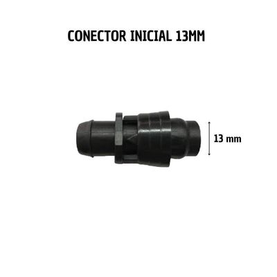 Conector Inicial Para Mangueira Tamanho 13mm Com Anel Garra Preto