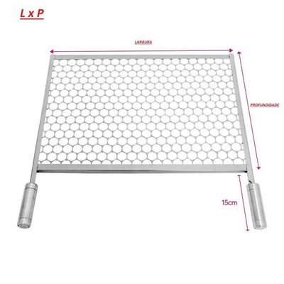 Grelha Moeda Inox 430 Para Churrasqueira Vários Tamanhos