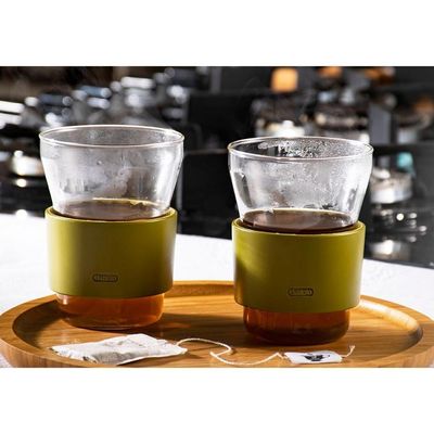 Conjunto 2 Taças Para Chá Suco Vidro 250ml Hotcool Iittala