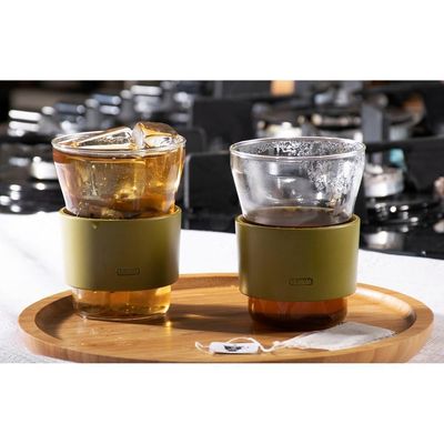 Conjunto 2 Taças Para Chá Suco Vidro 250ml Hotcool Iittala