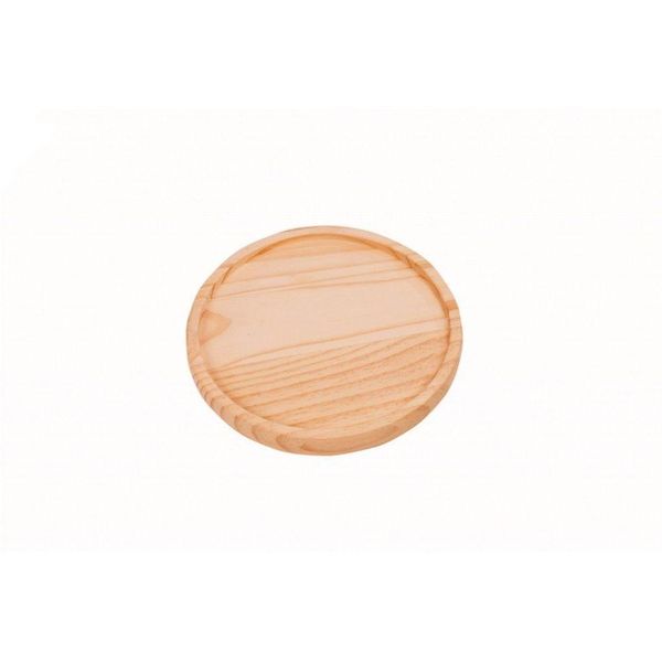 Tábua De Madeira Redonda Com Rebaixe 25X2,5Cm