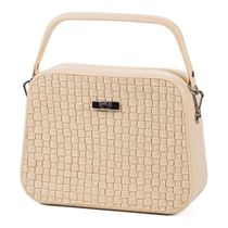 Bolsa De Ombro Mão Feminina Shrug Bag Lina Tramado 100.04 Duna