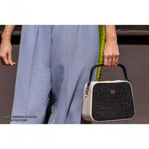 Bolsa De Ombro Mão Feminina Shrug Bag Malha Vidrilho 100.01 Preto