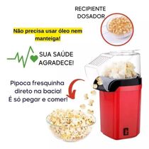 Pipoqueira Vintage Sem óleo Com Garantia 110v Vermelha