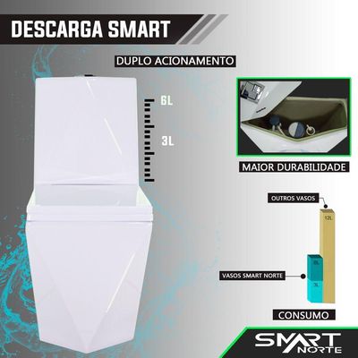 Vaso Sanitário Caixa Acoplada Monobloco Imperial Diamond