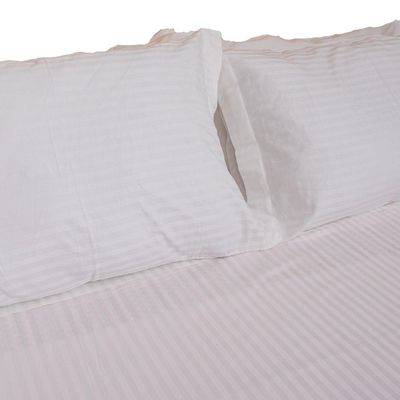 Jogo De Cama Stripe 3 Peças 100% Algodão Padrão Hotel - Magic Enxovais Queen