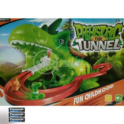 Brinquedo Pista Elevador Com Som E Luz Dinossauro Verde