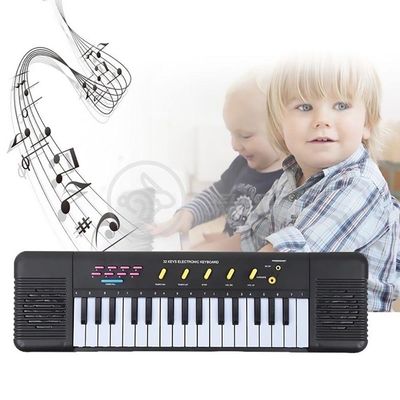 Mini Teclado Infantil 32 Teclas Musical Karaokê E Microfone