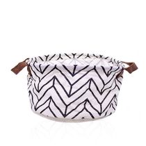 Cesta Multiuso Organizador Zigzag Branco 15x26x26 Cm