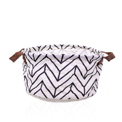 Cesta Multiuso Organizador Zigzag Branco 15x26x26 Cm