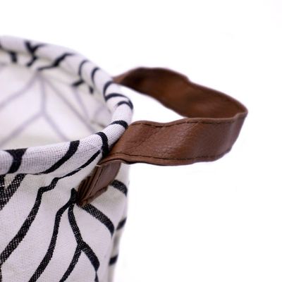 Cesta Multiuso Organizador Zigzag Branco 15x26x26 Cm